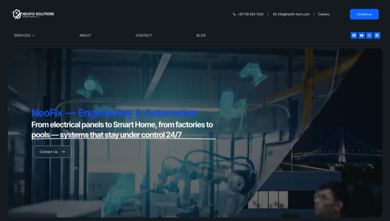 Neofix-Tech — Технические услуги · ОАЭ
