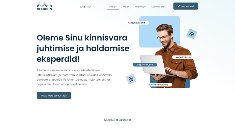 Remicon.ee — Управление недвижимостью · Эстония
